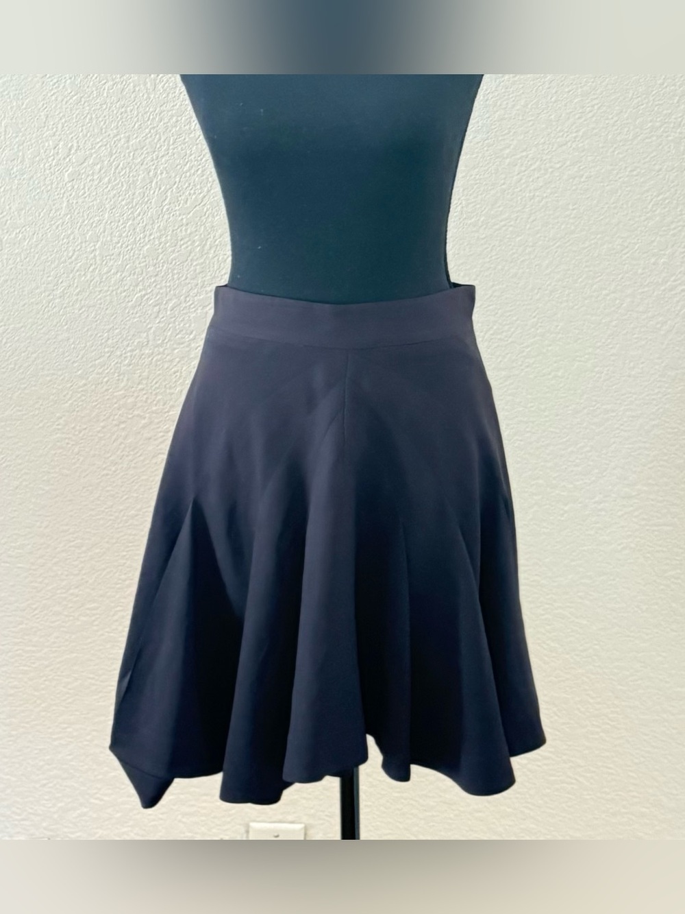 Rare Vintage Cue : Dion Lee 100% Silk Architectural Pleated Mini Skirt US 6